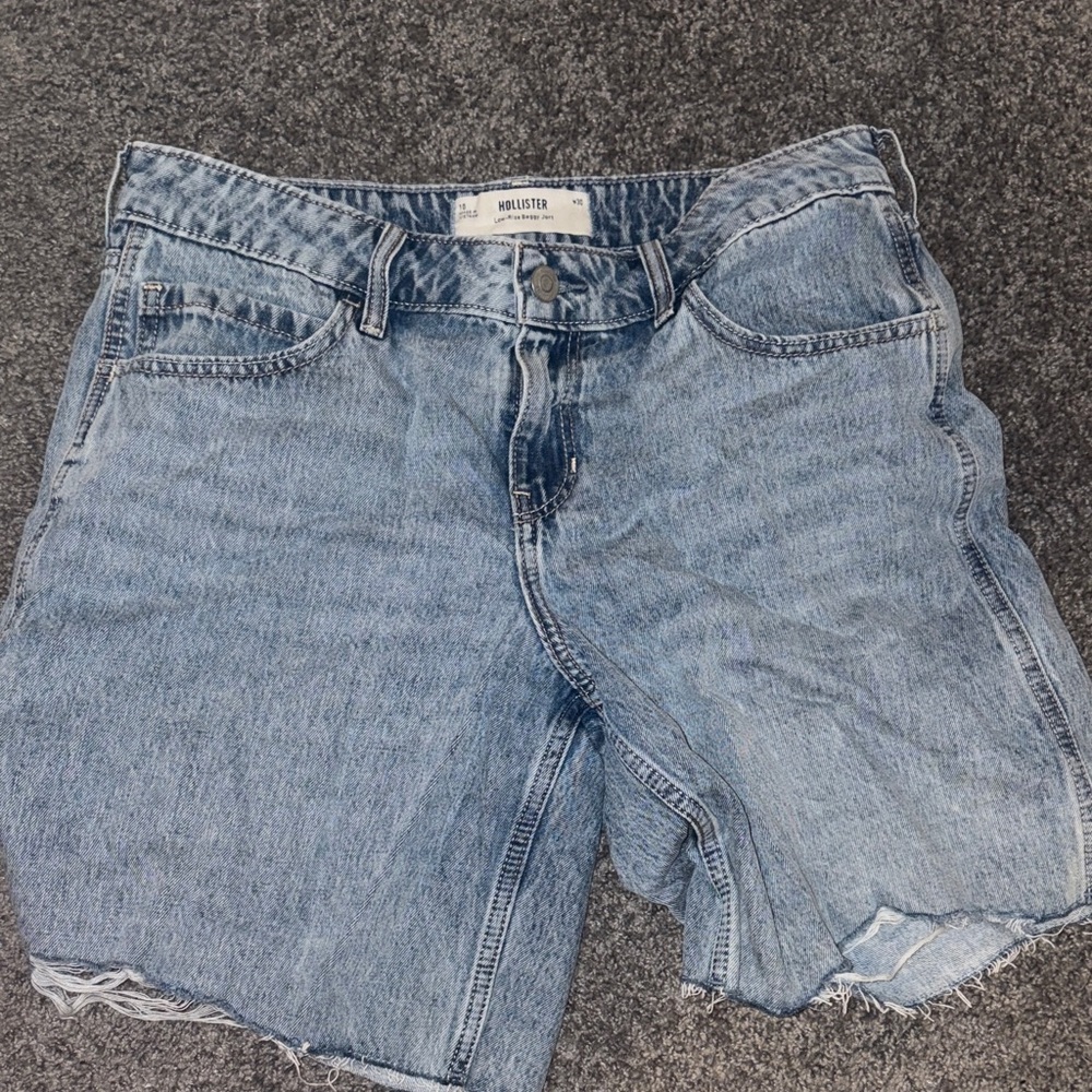 Hollister Faded Blue Denim Shorts